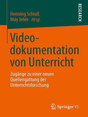 cover image of Videodokumentation von Unterricht